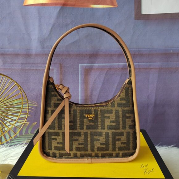 FENDI Fendence FF Fabric Mini Tote Shoulder Bag - Picture 1 of 9